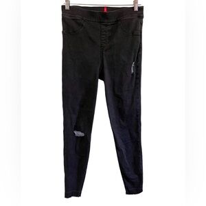 Spanx Jean-ish Black Distressed Ankle Pants Leggings
Size Large